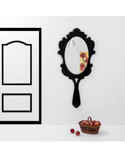 Miroir mural Coty noir - 71x71 cm
